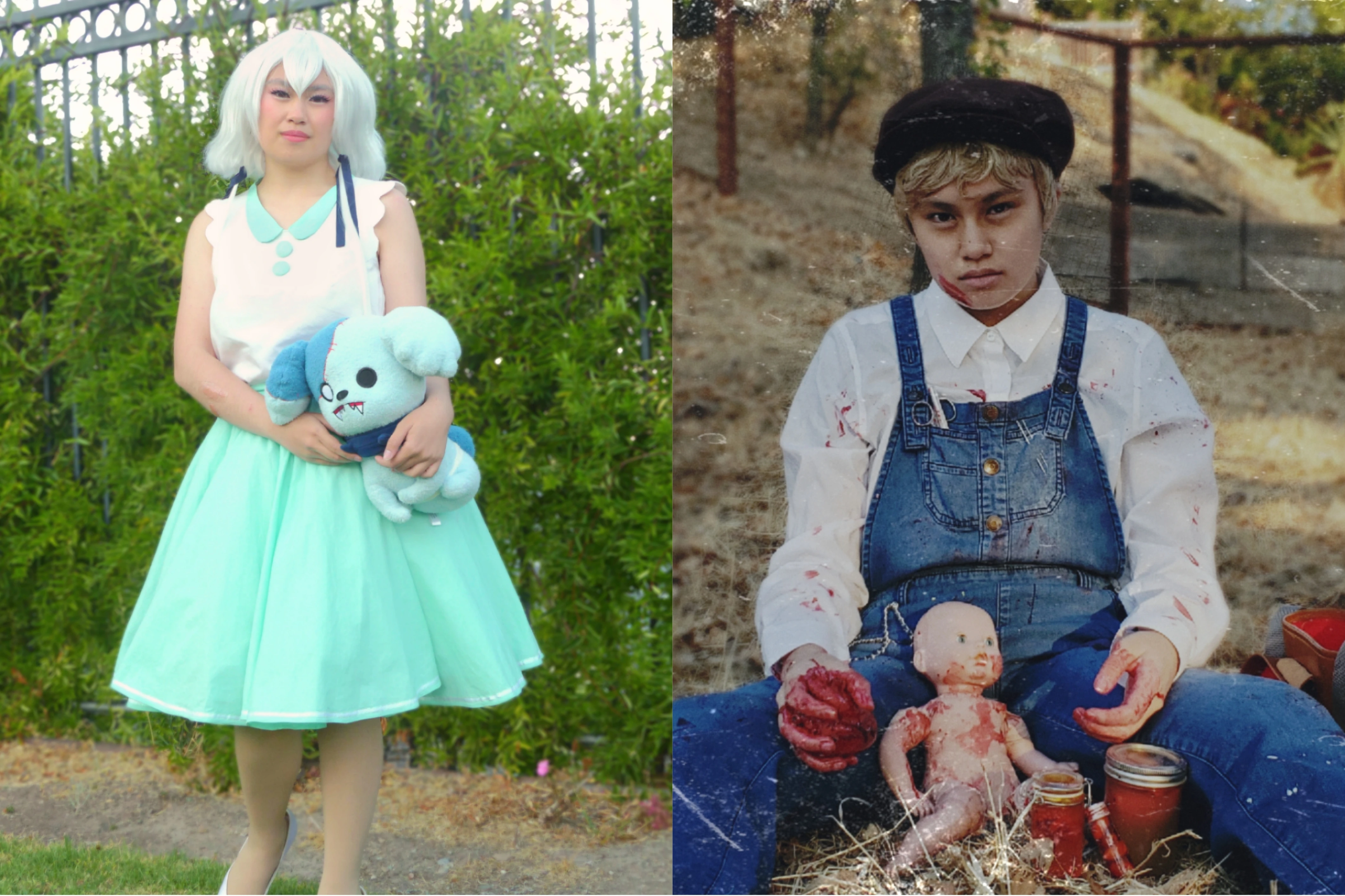 croc's Junko Konno and Enoch O'Connor cosplays